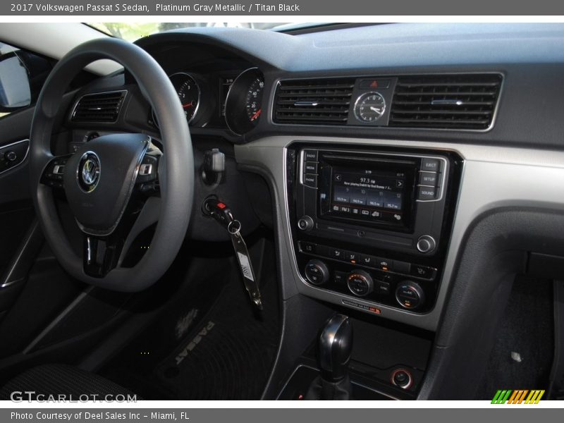 Platinum Gray Metallic / Titan Black 2017 Volkswagen Passat S Sedan