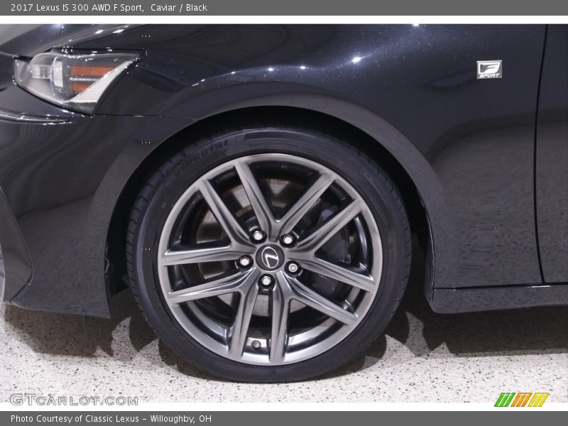 Caviar / Black 2017 Lexus IS 300 AWD F Sport
