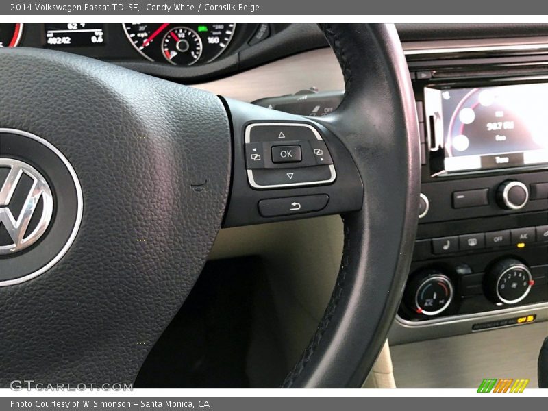 Candy White / Cornsilk Beige 2014 Volkswagen Passat TDI SE