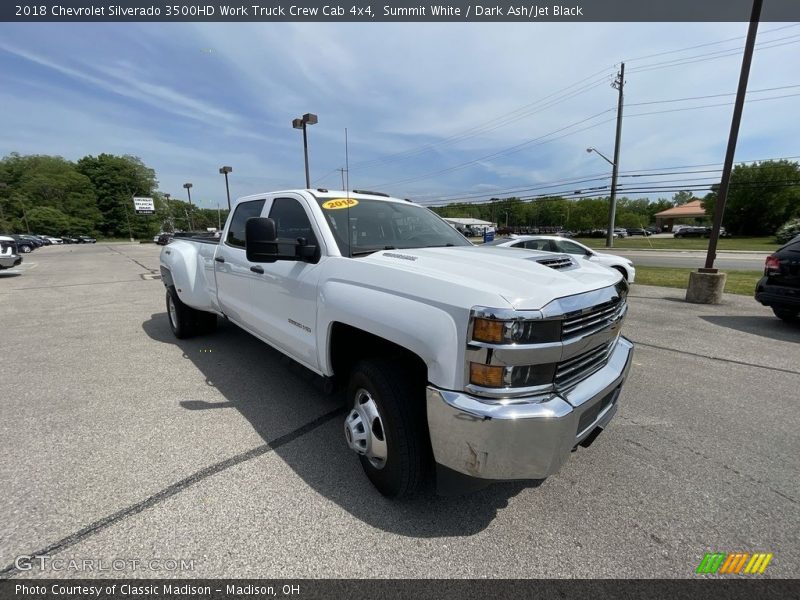 Summit White / Dark Ash/Jet Black 2018 Chevrolet Silverado 3500HD Work Truck Crew Cab 4x4