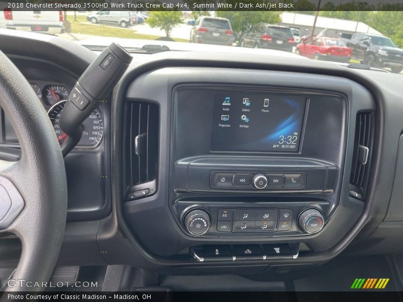 Summit White / Dark Ash/Jet Black 2018 Chevrolet Silverado 3500HD Work Truck Crew Cab 4x4