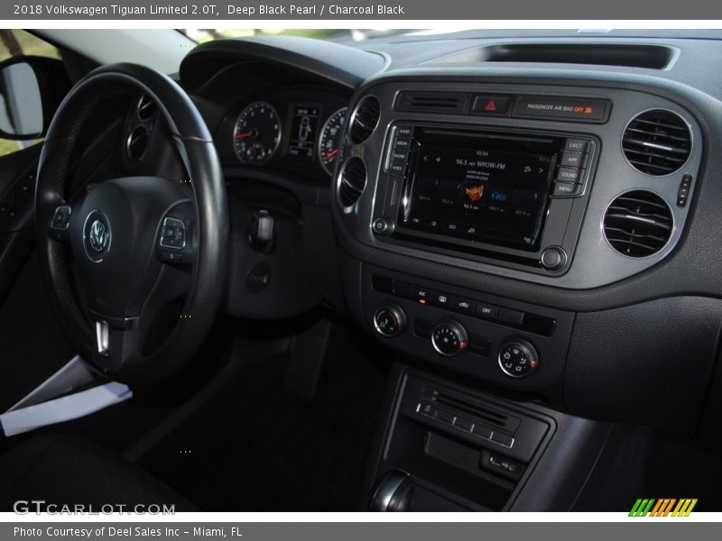 Deep Black Pearl / Charcoal Black 2018 Volkswagen Tiguan Limited 2.0T