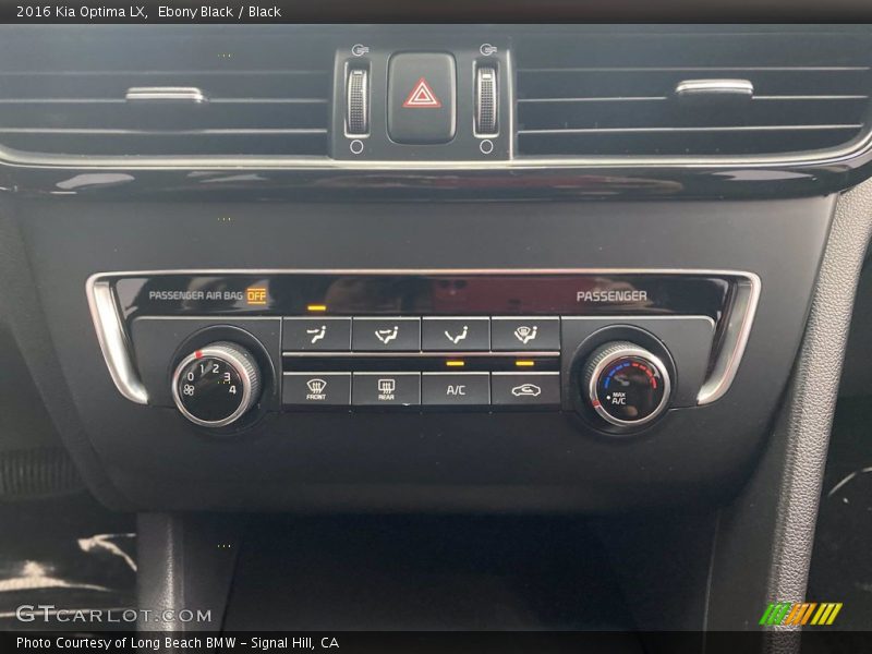 Controls of 2016 Optima LX