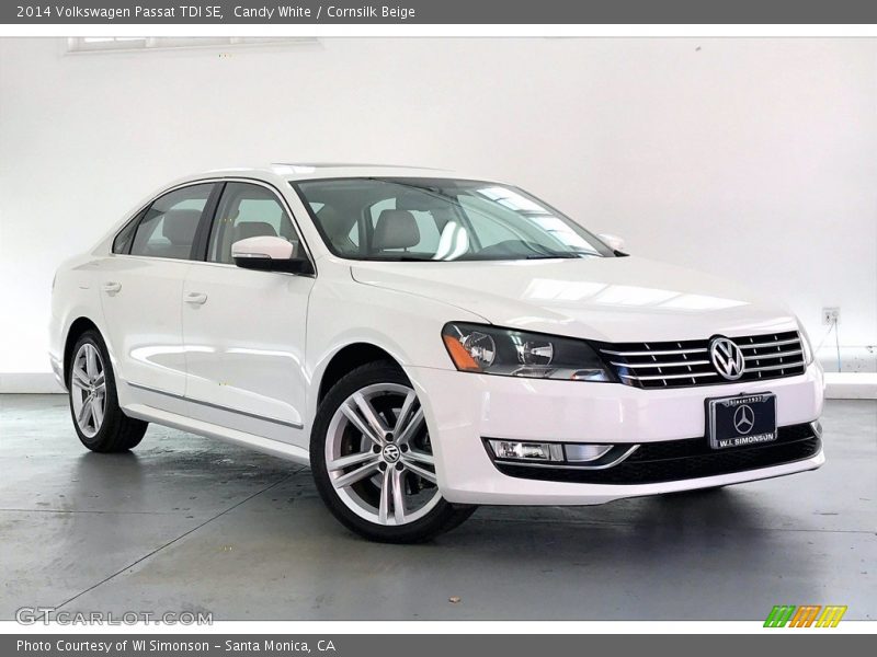 Candy White / Cornsilk Beige 2014 Volkswagen Passat TDI SE