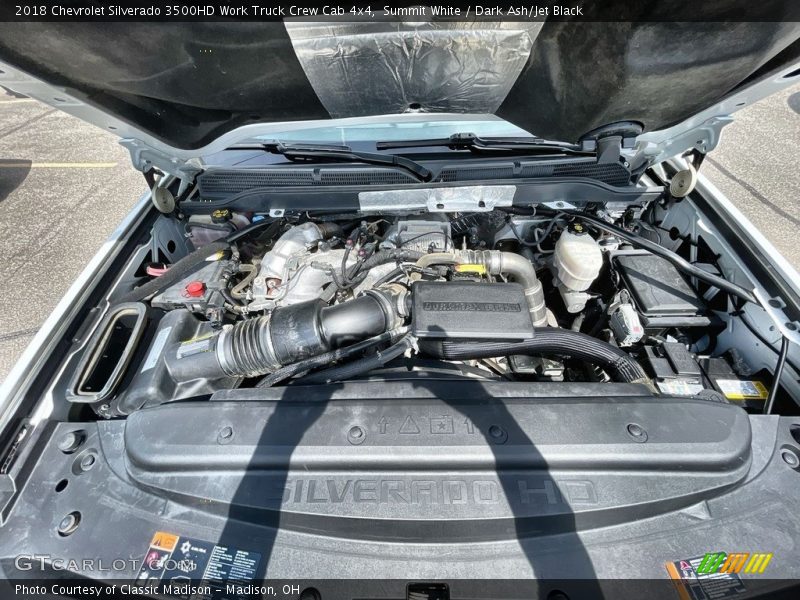 Summit White / Dark Ash/Jet Black 2018 Chevrolet Silverado 3500HD Work Truck Crew Cab 4x4