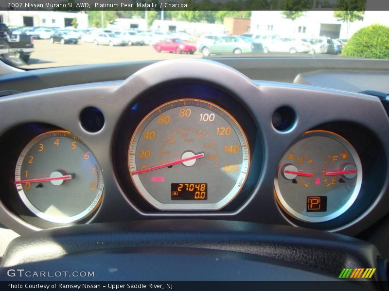 Platinum Pearl Matallic / Charcoal 2007 Nissan Murano SL AWD