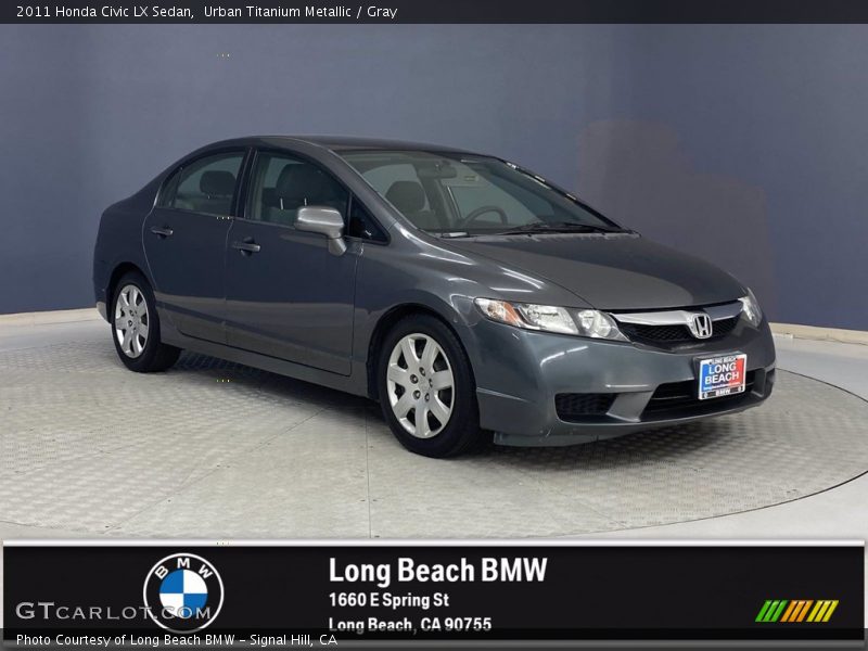 Urban Titanium Metallic / Gray 2011 Honda Civic LX Sedan