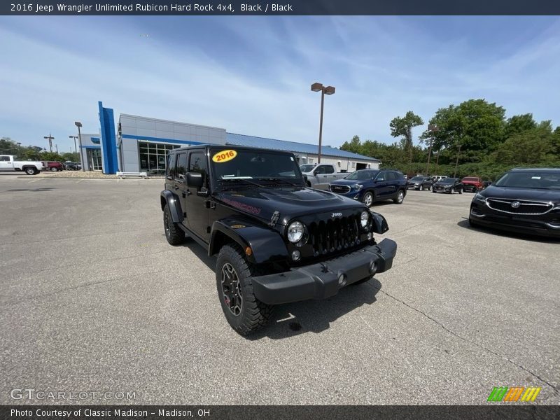 Black / Black 2016 Jeep Wrangler Unlimited Rubicon Hard Rock 4x4