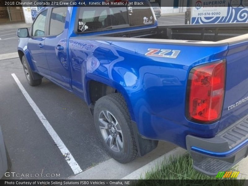 Kinetic Blue Metallic / Jet Black 2018 Chevrolet Colorado Z71 Crew Cab 4x4