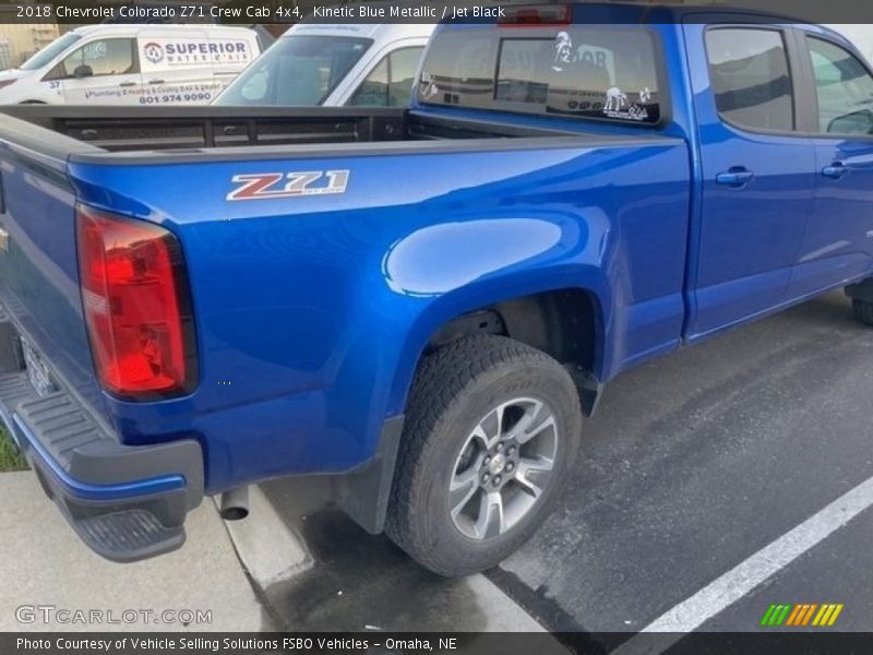 Kinetic Blue Metallic / Jet Black 2018 Chevrolet Colorado Z71 Crew Cab 4x4
