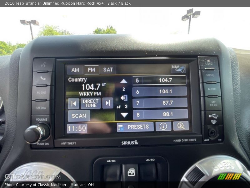 Black / Black 2016 Jeep Wrangler Unlimited Rubicon Hard Rock 4x4