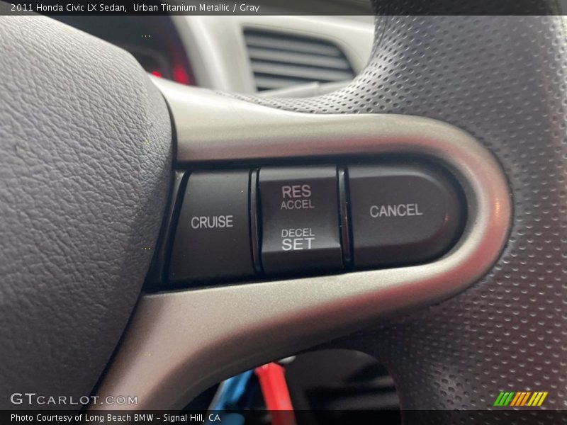 Urban Titanium Metallic / Gray 2011 Honda Civic LX Sedan