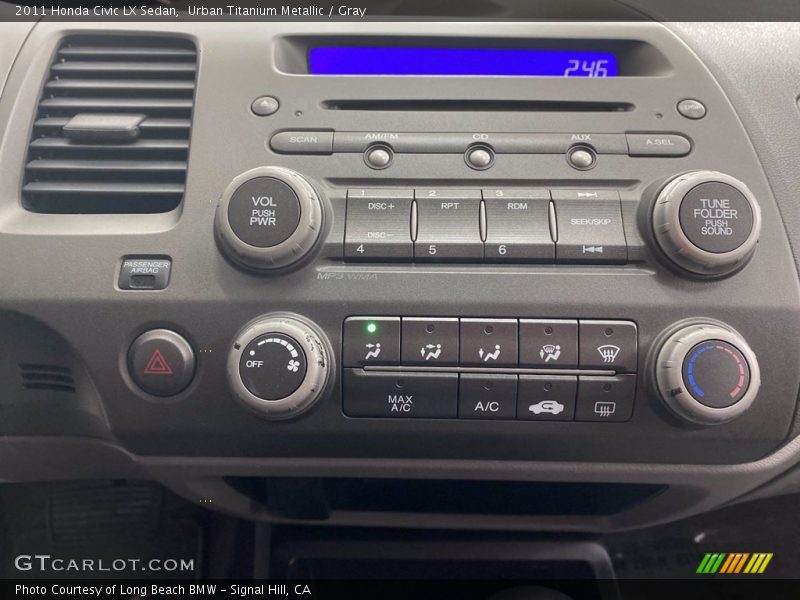 Urban Titanium Metallic / Gray 2011 Honda Civic LX Sedan
