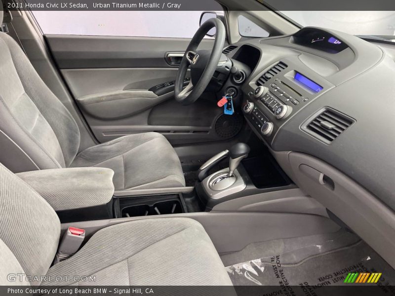 Urban Titanium Metallic / Gray 2011 Honda Civic LX Sedan
