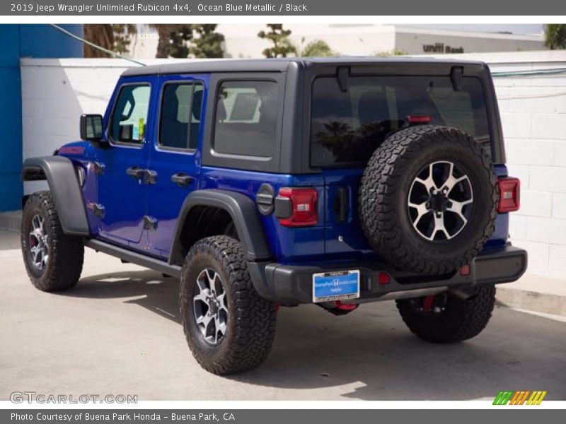 Ocean Blue Metallic / Black 2019 Jeep Wrangler Unlimited Rubicon 4x4