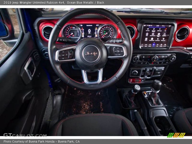 Ocean Blue Metallic / Black 2019 Jeep Wrangler Unlimited Rubicon 4x4