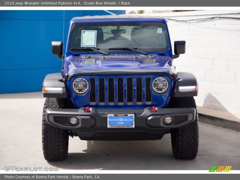 Ocean Blue Metallic / Black 2019 Jeep Wrangler Unlimited Rubicon 4x4