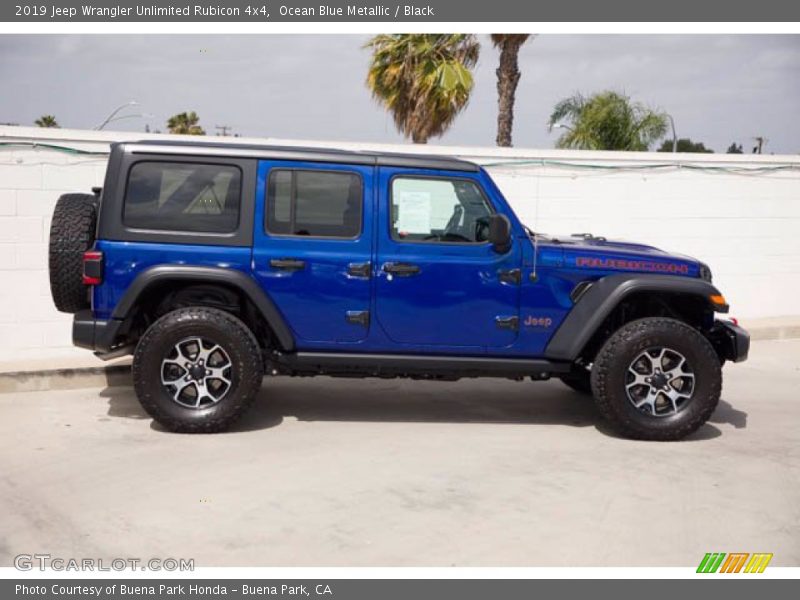 Ocean Blue Metallic / Black 2019 Jeep Wrangler Unlimited Rubicon 4x4