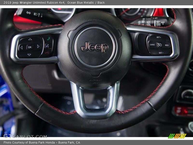Ocean Blue Metallic / Black 2019 Jeep Wrangler Unlimited Rubicon 4x4