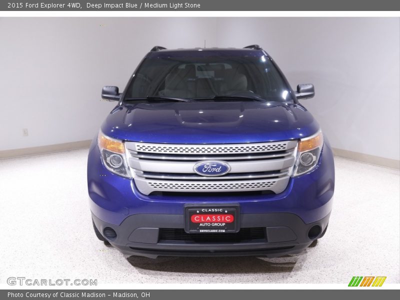 Deep Impact Blue / Medium Light Stone 2015 Ford Explorer 4WD