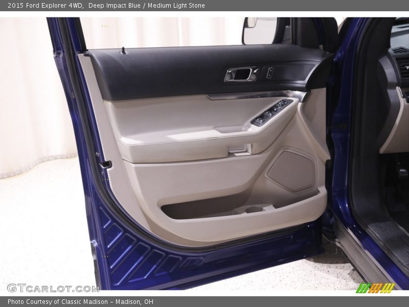 Deep Impact Blue / Medium Light Stone 2015 Ford Explorer 4WD
