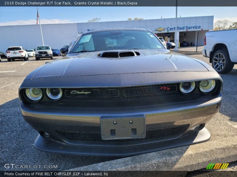 Granite Crystal Metallic / Black/Sepia 2016 Dodge Challenger R/T Scat Pack