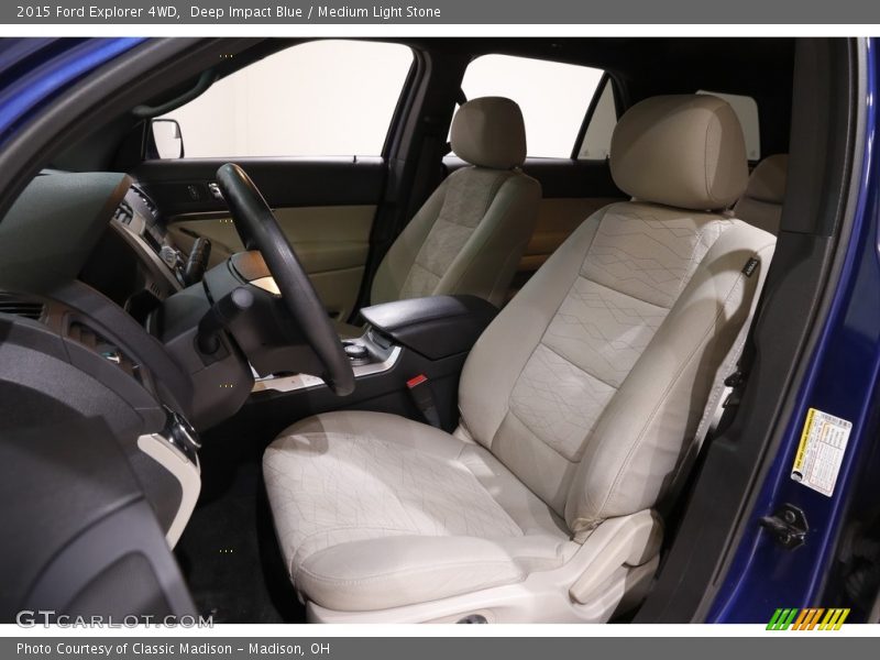 Deep Impact Blue / Medium Light Stone 2015 Ford Explorer 4WD