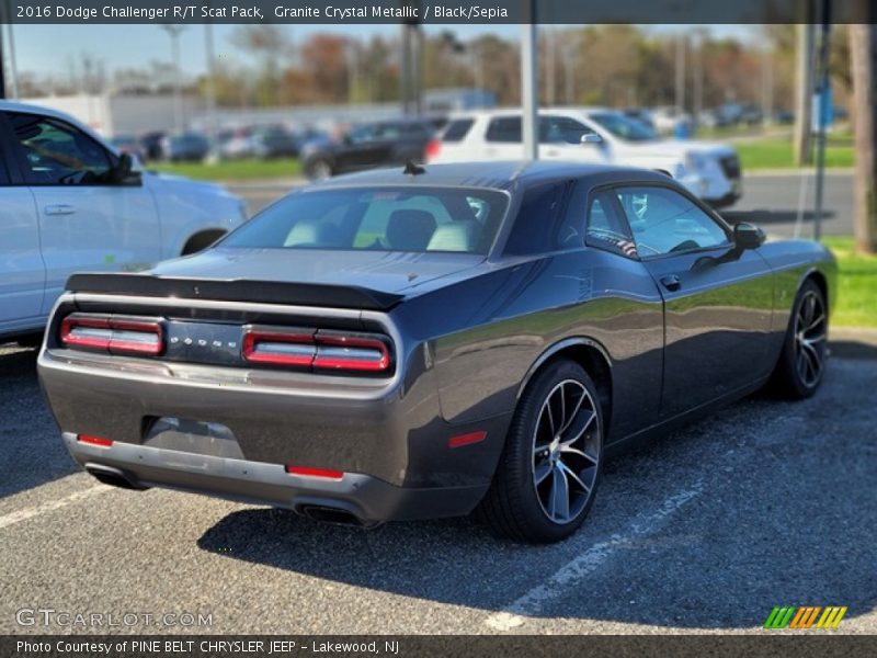 Granite Crystal Metallic / Black/Sepia 2016 Dodge Challenger R/T Scat Pack