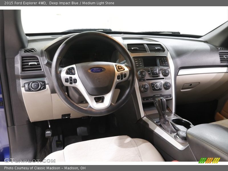 Deep Impact Blue / Medium Light Stone 2015 Ford Explorer 4WD
