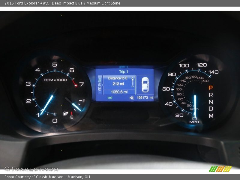 Deep Impact Blue / Medium Light Stone 2015 Ford Explorer 4WD