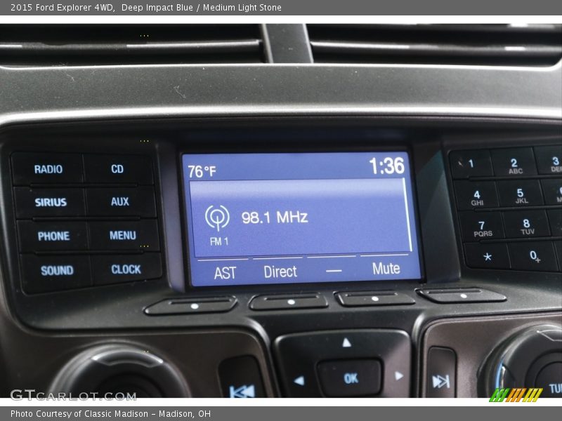 Deep Impact Blue / Medium Light Stone 2015 Ford Explorer 4WD