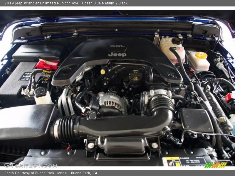 Ocean Blue Metallic / Black 2019 Jeep Wrangler Unlimited Rubicon 4x4