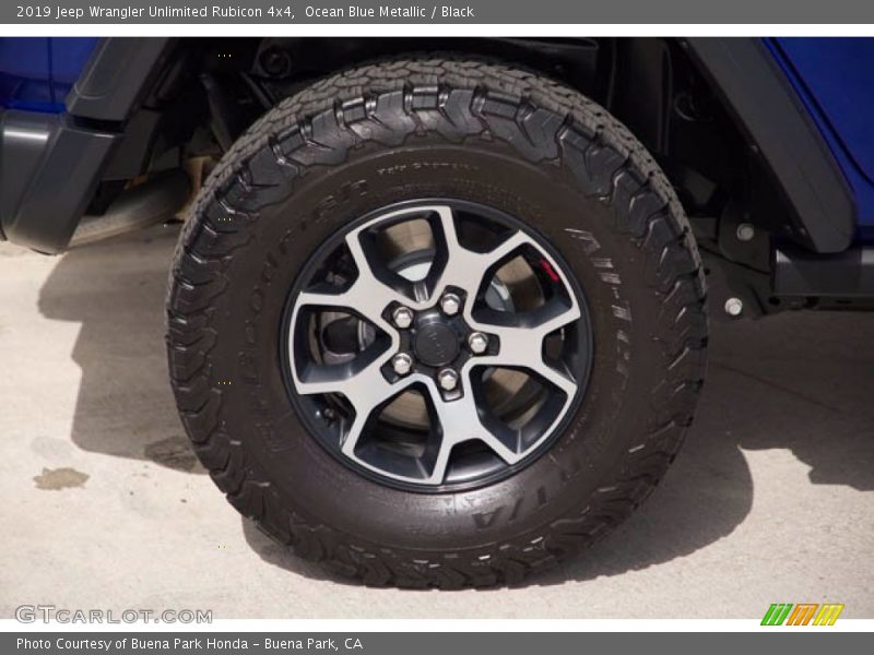 Ocean Blue Metallic / Black 2019 Jeep Wrangler Unlimited Rubicon 4x4