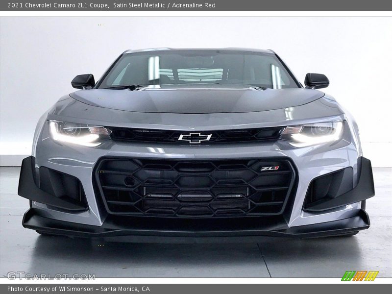 Satin Steel Metallic / Adrenaline Red 2021 Chevrolet Camaro ZL1 Coupe
