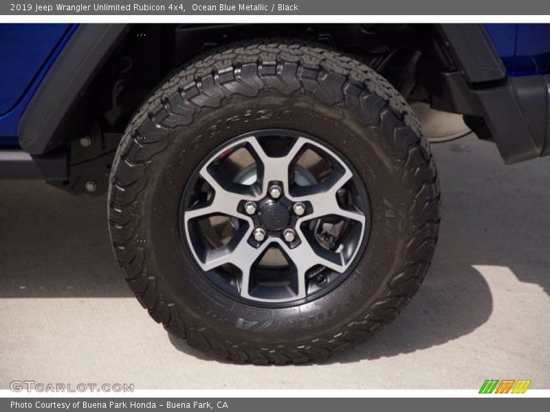 Ocean Blue Metallic / Black 2019 Jeep Wrangler Unlimited Rubicon 4x4