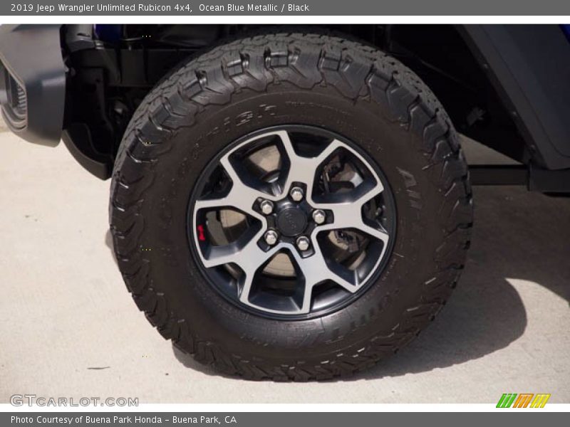 Ocean Blue Metallic / Black 2019 Jeep Wrangler Unlimited Rubicon 4x4