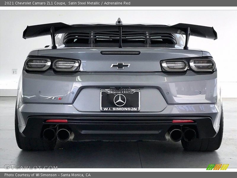 Satin Steel Metallic / Adrenaline Red 2021 Chevrolet Camaro ZL1 Coupe