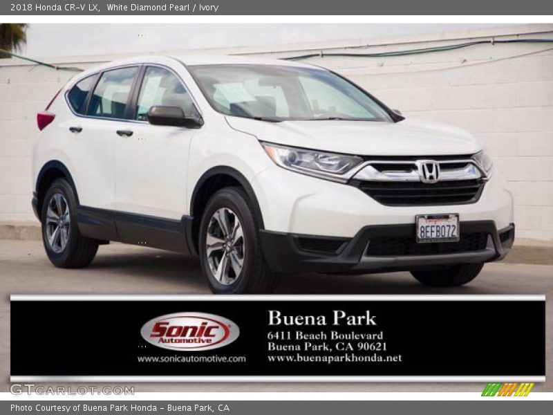 White Diamond Pearl / Ivory 2018 Honda CR-V LX