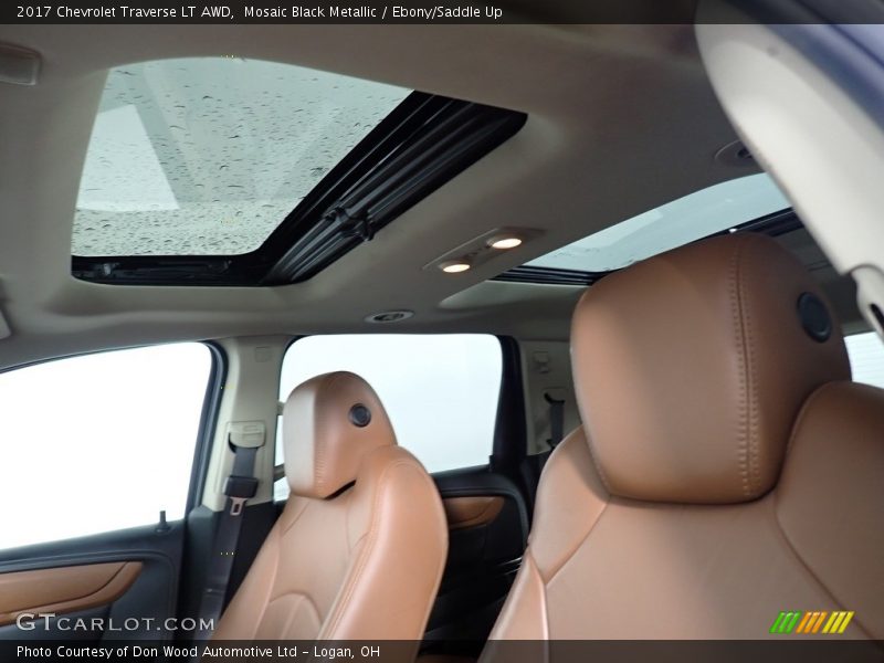 Mosaic Black Metallic / Ebony/Saddle Up 2017 Chevrolet Traverse LT AWD