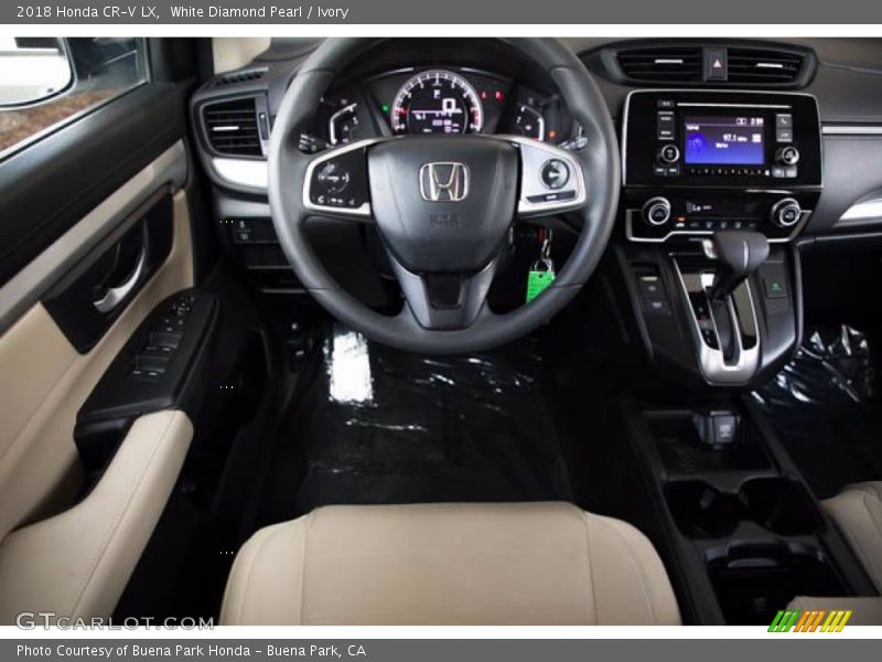 White Diamond Pearl / Ivory 2018 Honda CR-V LX