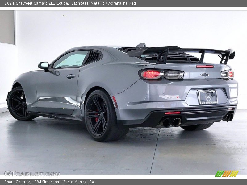 Satin Steel Metallic / Adrenaline Red 2021 Chevrolet Camaro ZL1 Coupe