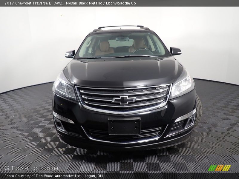 Mosaic Black Metallic / Ebony/Saddle Up 2017 Chevrolet Traverse LT AWD