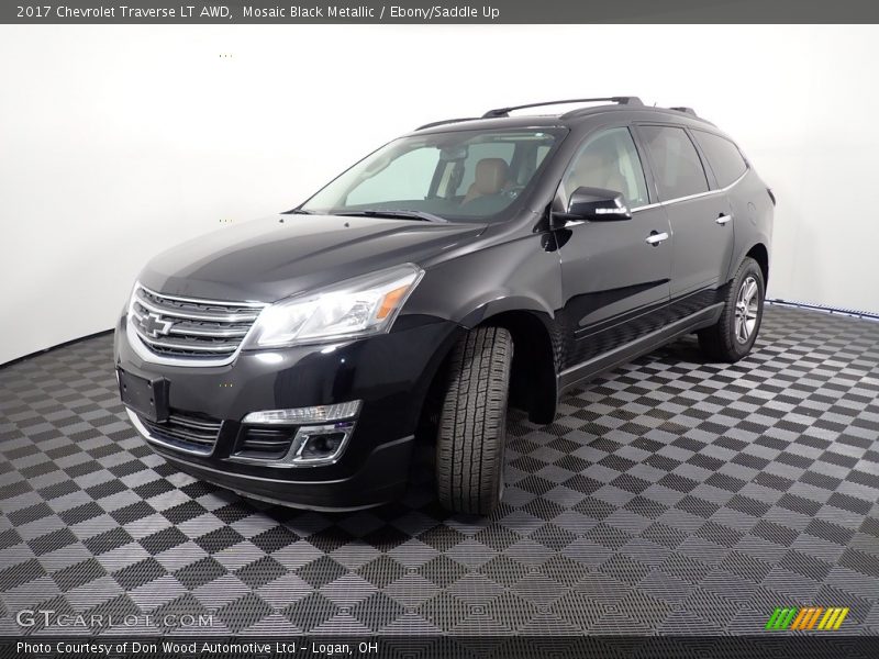 Mosaic Black Metallic / Ebony/Saddle Up 2017 Chevrolet Traverse LT AWD