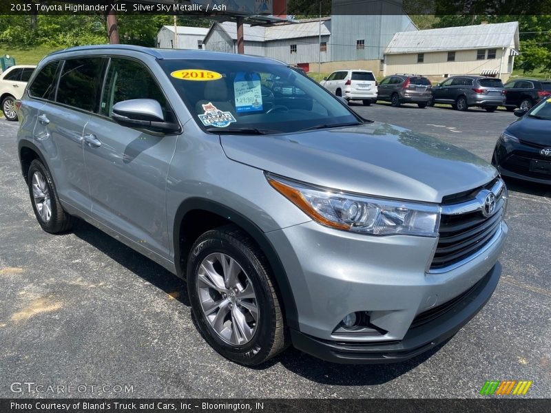 Silver Sky Metallic / Ash 2015 Toyota Highlander XLE