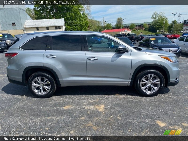 Silver Sky Metallic / Ash 2015 Toyota Highlander XLE