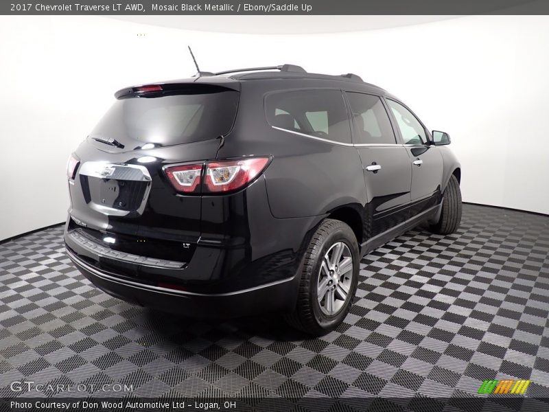 Mosaic Black Metallic / Ebony/Saddle Up 2017 Chevrolet Traverse LT AWD