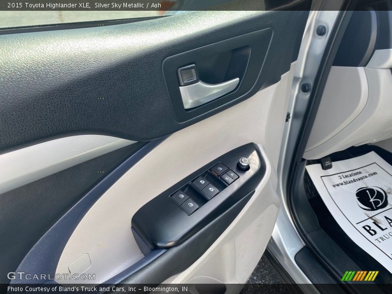 Silver Sky Metallic / Ash 2015 Toyota Highlander XLE