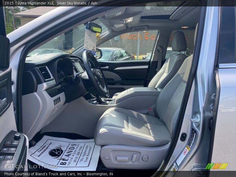 Silver Sky Metallic / Ash 2015 Toyota Highlander XLE