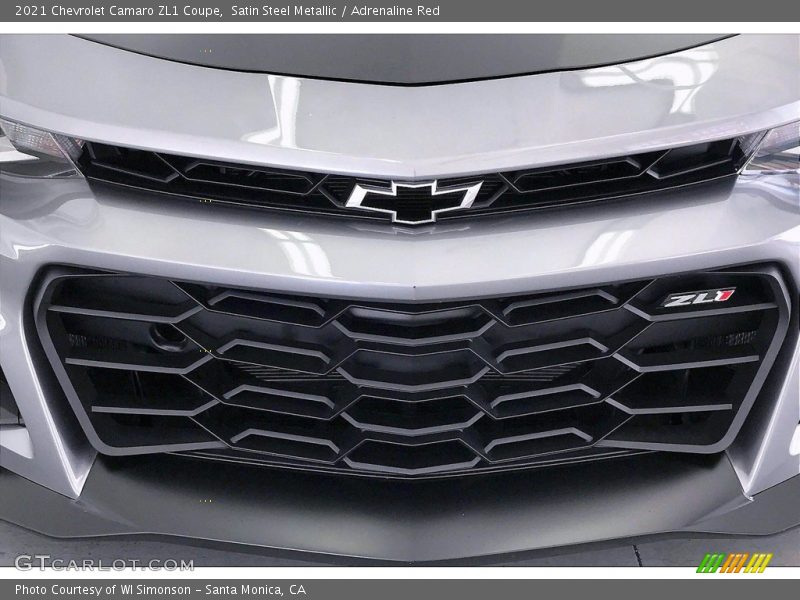 Satin Steel Metallic / Adrenaline Red 2021 Chevrolet Camaro ZL1 Coupe