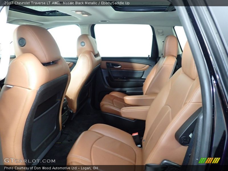 Mosaic Black Metallic / Ebony/Saddle Up 2017 Chevrolet Traverse LT AWD